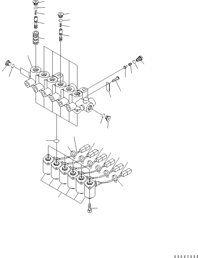 Схема запчастей Komatsu PC200-8 - СОЛЕНОИДНЫЙ КЛАПАН (ВНУТР. ЧАСТИ)(№-) ОСНОВН. КОМПОНЕНТЫ И РЕМКОМПЛЕКТЫ