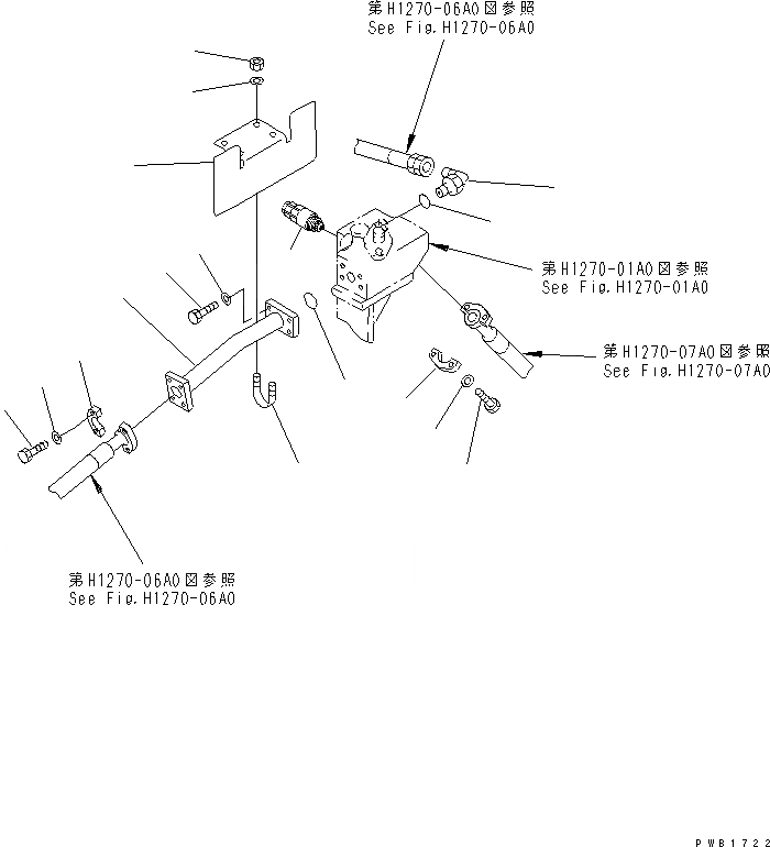 Схема запчастей Komatsu PC200-6Z - НАВЕСНОЕ ОБОРУД-Е ( АКТУАТОР) (CROSS КЛАПАН¤ ЛЕВ.) (КЛАПАН БЕЗОПАСНОСТИ) ГИДРАВЛИКА