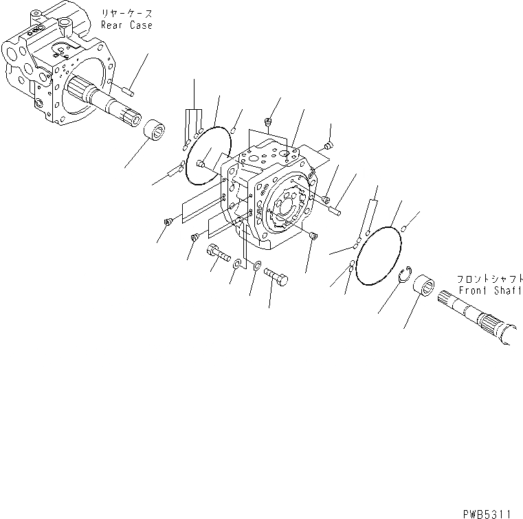 Схема запчастей Komatsu PC200-6Z - ОСНОВН. НАСОС (/) (ДЛЯ CUSTOM)(№9999-9) ОСНОВН. КОМПОНЕНТЫ И РЕМКОМПЛЕКТЫ