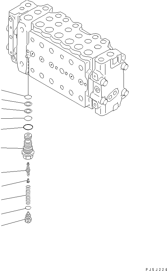 Схема запчастей Komatsu PC200-6Z - ОСНОВН. КЛАПАН (-АКТУАТОР) (/)(№9999-8) ОСНОВН. КОМПОНЕНТЫ И РЕМКОМПЛЕКТЫ