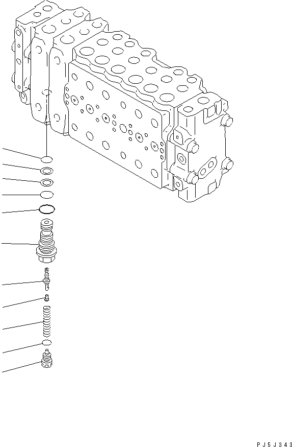 Схема запчастей Komatsu PC200-6Z - ОСНОВН. КЛАПАН (-АКТУАТОР) (/)(№9999-8) ОСНОВН. КОМПОНЕНТЫ И РЕМКОМПЛЕКТЫ