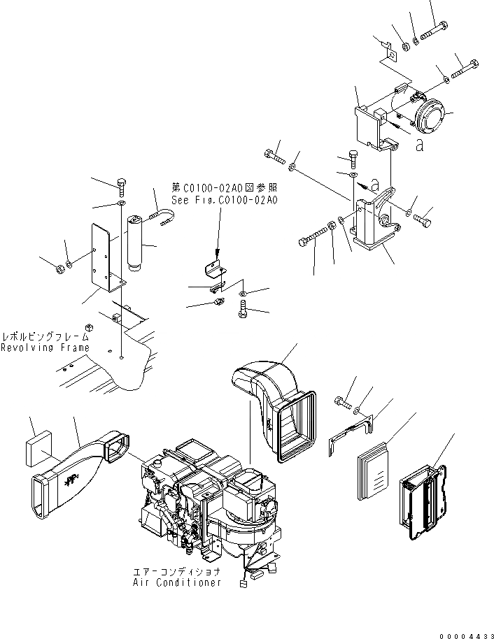 Схема запчастей Komatsu PC200-7-AP - КОНДИЦ. ВОЗДУХА (ВОЗДУХОВОДЫ)(№8-) КАБИНА ОПЕРАТОРА И СИСТЕМА УПРАВЛЕНИЯ