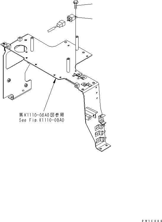 Схема запчастей Komatsu PC200-7-AP - РУКОЯТЬ CRANE (ПОЛ)(№-97) СПЕЦ. ОПЦИИ