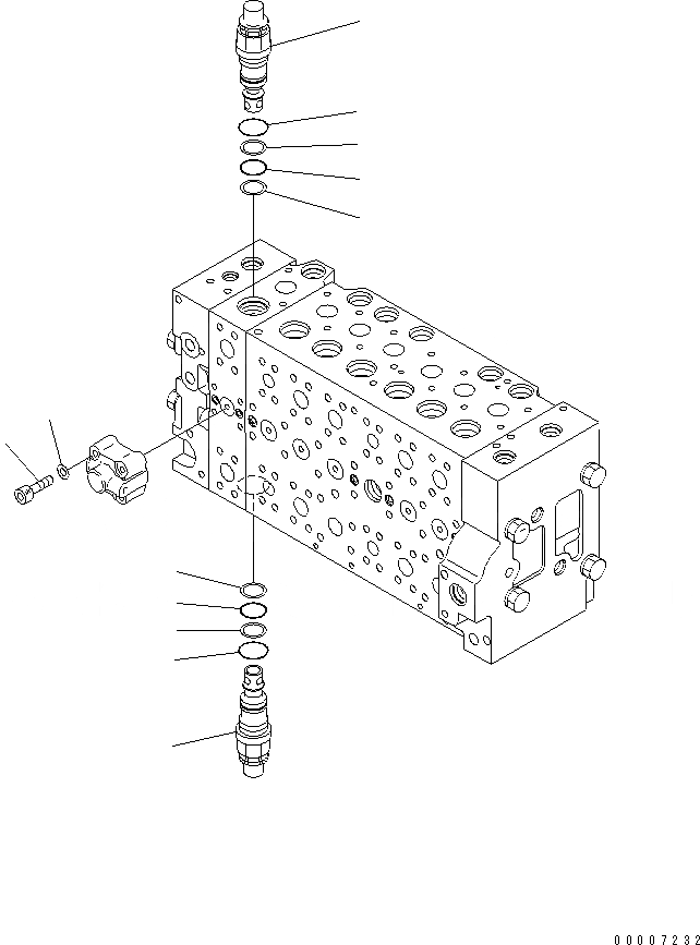 Схема запчастей Komatsu PC200-7-AP - ОСНОВН. КЛАПАН (-АКТУАТОР) (8/9) ОСНОВН. КОМПОНЕНТЫ И РЕМКОМПЛЕКТЫ