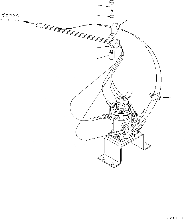 Схема запчастей Komatsu PC200-7-AA - MULTI PATTERN КЛАПАН (КРЕПЛЕНИЕ) ( WAY) ГИДРАВЛИКА