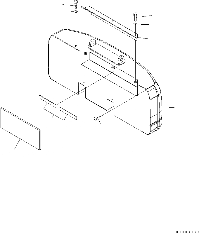 Схема запчастей Komatsu PC200-7-AA - ПРОТИВОВЕС (KG) (СПЕЦ-Я ДЛЯ РАЗРУШ. ЗДАНИЙ) ЧАСТИ КОРПУСА