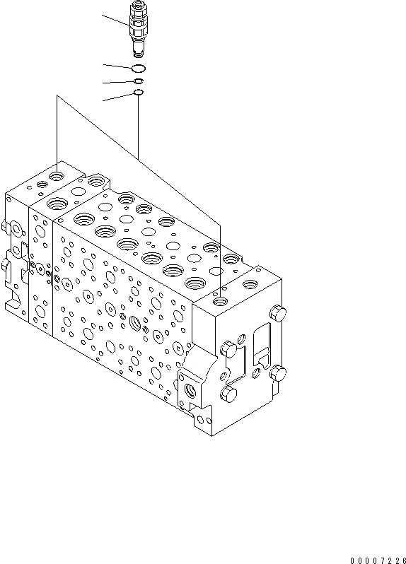 Схема запчастей Komatsu PC200-7-AA - ОСНОВН. КЛАПАН (-АКТУАТОР) (9/9) ОСНОВН. КОМПОНЕНТЫ И РЕМКОМПЛЕКТЫ