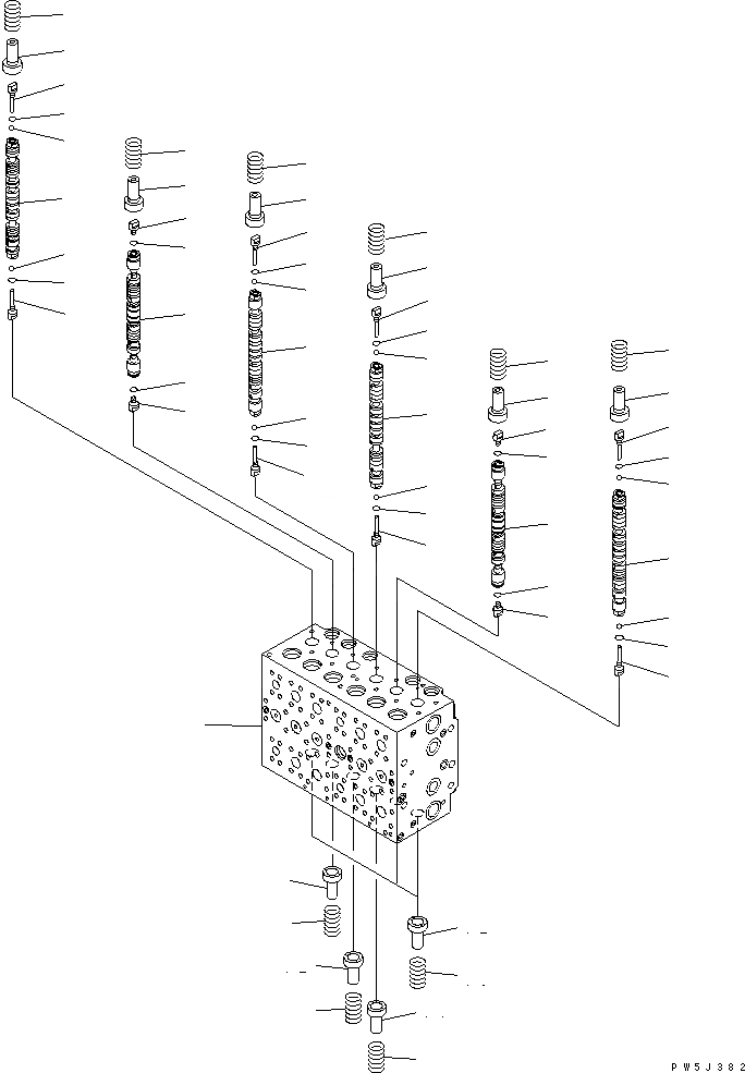 Схема запчастей Komatsu PC200-7-AA - ОСНОВН. КЛАПАН (-АКТУАТОР) (/) (СПЕЦИФ-Я С ОТВАЛОМ) ОСНОВН. КОМПОНЕНТЫ И РЕМКОМПЛЕКТЫ
