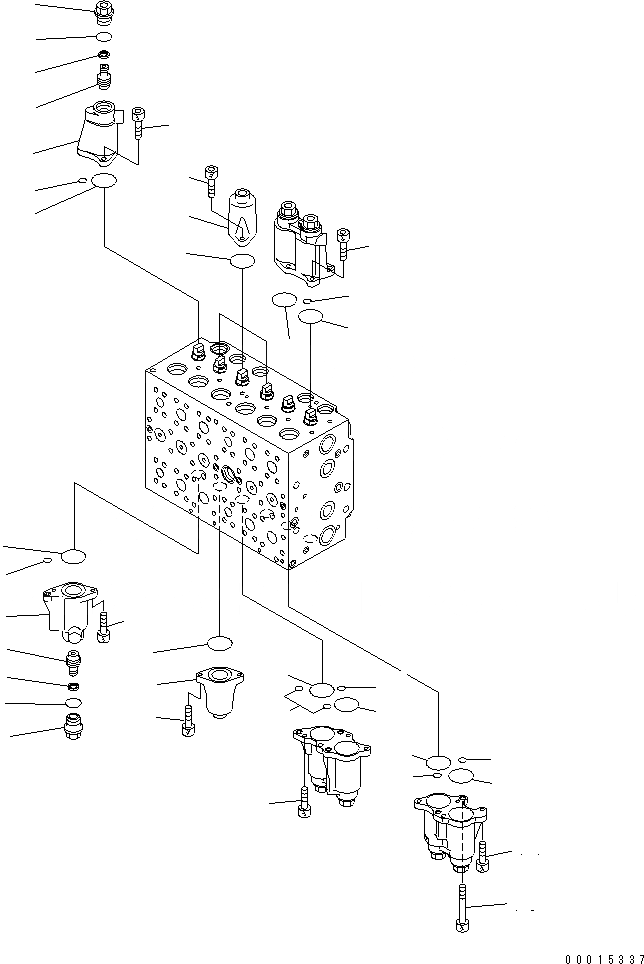 Схема запчастей Komatsu PC200-7-AA - ОСНОВН. КЛАПАН (-АКТУАТОР) (/) (СПЕЦИФ-Я С ОТВАЛОМ)(№8-) ОСНОВН. КОМПОНЕНТЫ И РЕМКОМПЛЕКТЫ