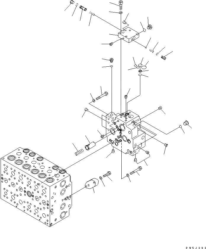 Схема запчастей Komatsu PC200-7-AA - ОСНОВН. КЛАПАН (-АКТУАТОР) (/) (СПЕЦИФ-Я С ОТВАЛОМ) ОСНОВН. КОМПОНЕНТЫ И РЕМКОМПЛЕКТЫ