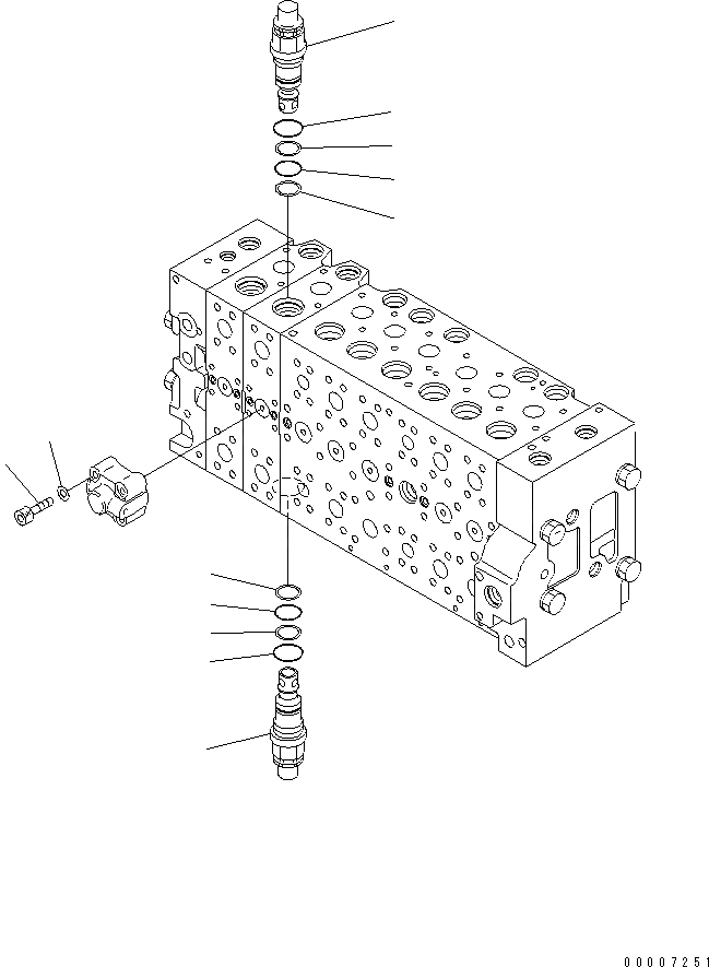 Схема запчастей Komatsu PC200-7-AA - ОСНОВН. КЛАПАН (-АКТУАТОР) (8/) (СПЕЦИФ-Я С ОТВАЛОМ) ОСНОВН. КОМПОНЕНТЫ И РЕМКОМПЛЕКТЫ