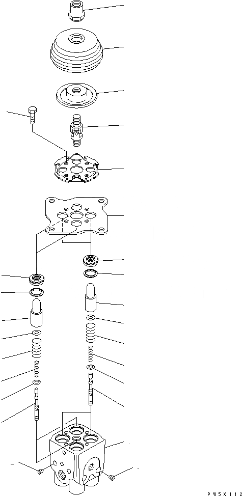 Схема запчастей Komatsu PC200-7-AA - КЛАПАН PPC(ДЛЯ РАБОЧ. ОБОРУД-Я)(№9-) ОСНОВН. КОМПОНЕНТЫ И РЕМКОМПЛЕКТЫ