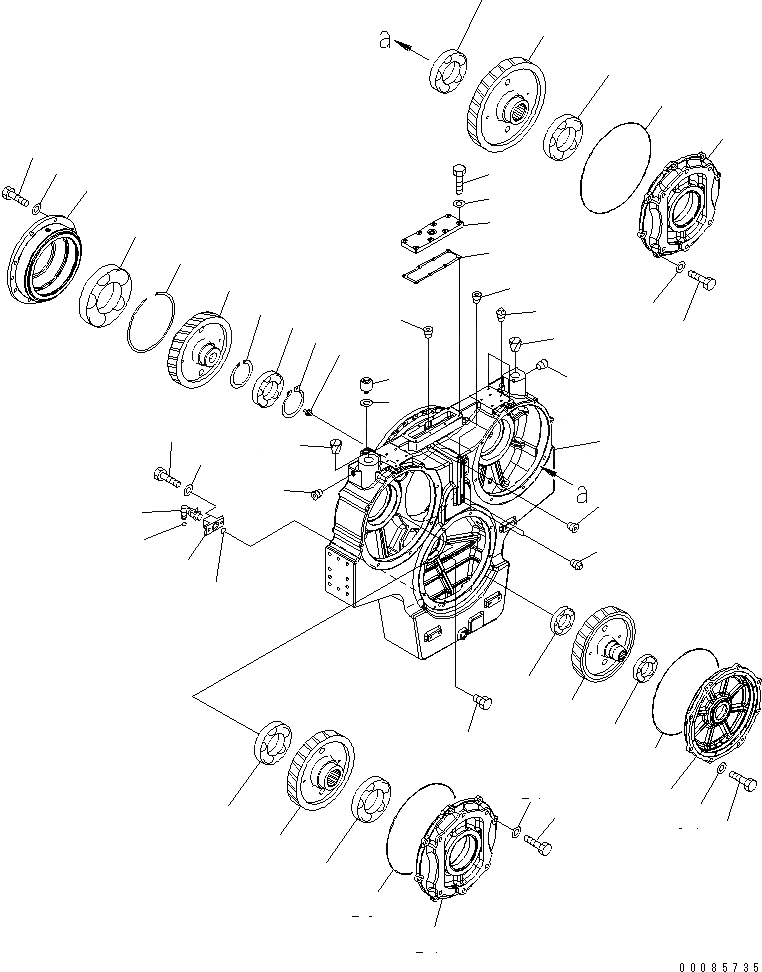 Схема запчастей Komatsu PC2000-8 - МЕХ-М ОТБОРА МОЩНОСТИ (МЕХ-М ОТБОРА МОЩН-ТИ В СБОРЕ) (SERVICE ЦЕНТР.)(№-) КОМПОНЕНТЫ ДВИГАТЕЛЯ