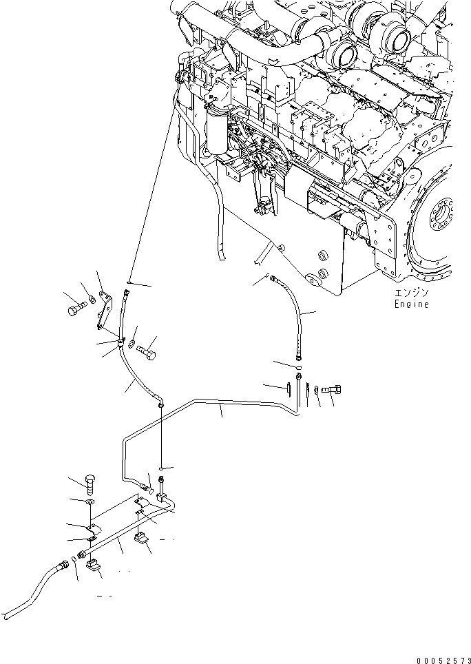 Схема запчастей Komatsu PC2000-8 - ТОПЛИВНАЯ ЛИНИЯ (P.C. ТОПЛИВН. ЛИНИЯ) (ТОПЛИВН. SPILL ЛИНИИ)(№-) ТОПЛИВН. БАК. AND КОМПОНЕНТЫ