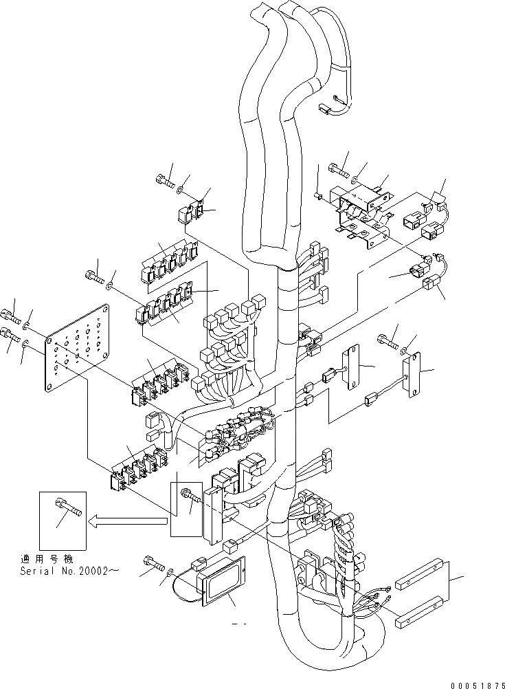 Схема запчастей Komatsu PC2000-8 - ЭЛЕКТРИКА (КАБИНА ОСНОВ.) (КОРПУС) (АВТОМ. ВЫКЛЮЧАТЕЛЬ И ПЕРЕКЛЮЧАТЕЛЬ)(№-) ЭЛЕКТРИКА