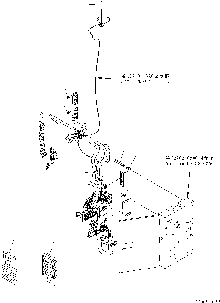 Схема запчастей Komatsu PC2000-8 - КОНТРОЛЛЕР (VHMS И ORBCOM) (ВЫС. ALTITUDE ARRANGEMENT)(№-) ЭЛЕКТРИКА