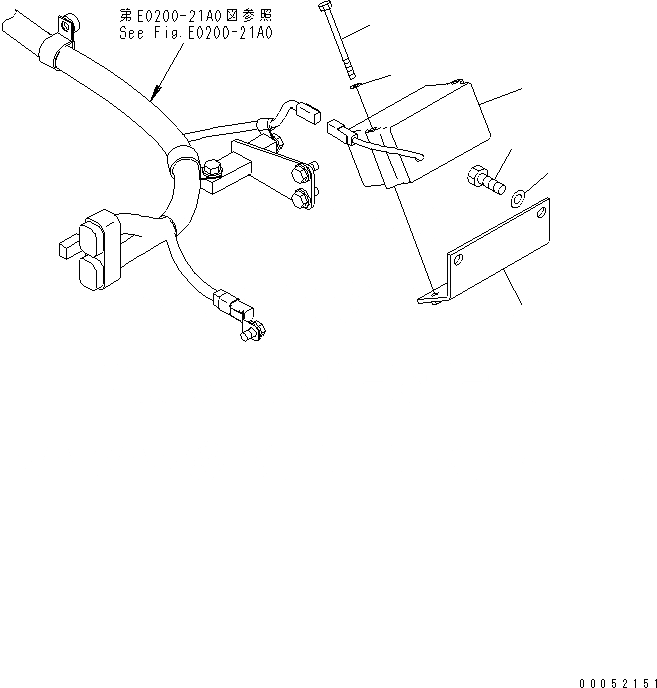 Схема запчастей Komatsu PC2000-8 - СИГНАЛ ХОДА(№-) ЭЛЕКТРИКА