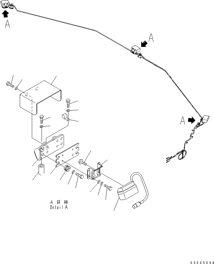 Схема запчастей Komatsu PC2000-8 - BACK МОНИТОР(№7-) ЭЛЕКТРИКА