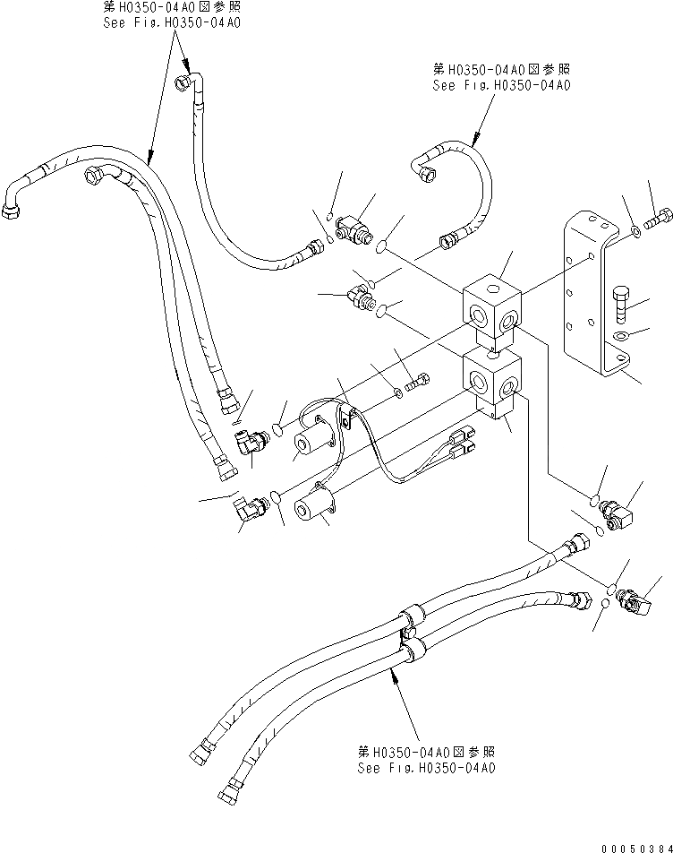 Схема запчастей Komatsu PC2000-8 - PPC БЛОКИР. ЛИНИИ (СТОПОРН. КЛАПАН)(№-) ГИДРАВЛИКА