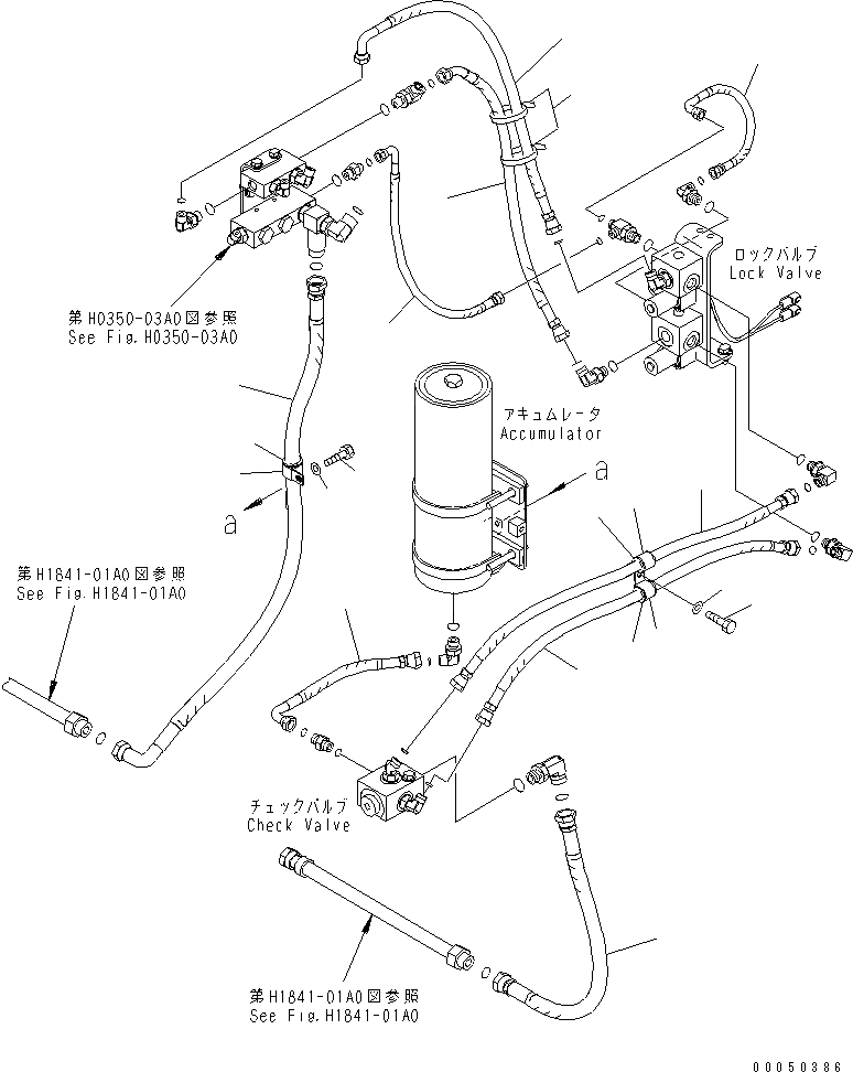 Схема запчастей Komatsu PC2000-8 - PPC БЛОКИР. ЛИНИИ (ТРУБЫ)(№-) ГИДРАВЛИКА