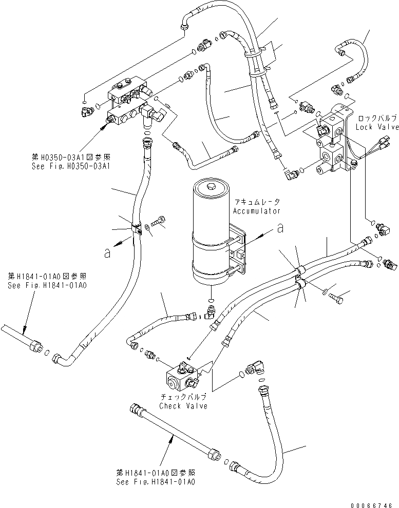 Схема запчастей Komatsu PC2000-8 - PPC БЛОКИР. ЛИНИИ (ТРУБЫ) (ДЛЯ ПОГРУЗ.)(№-) ГИДРАВЛИКА