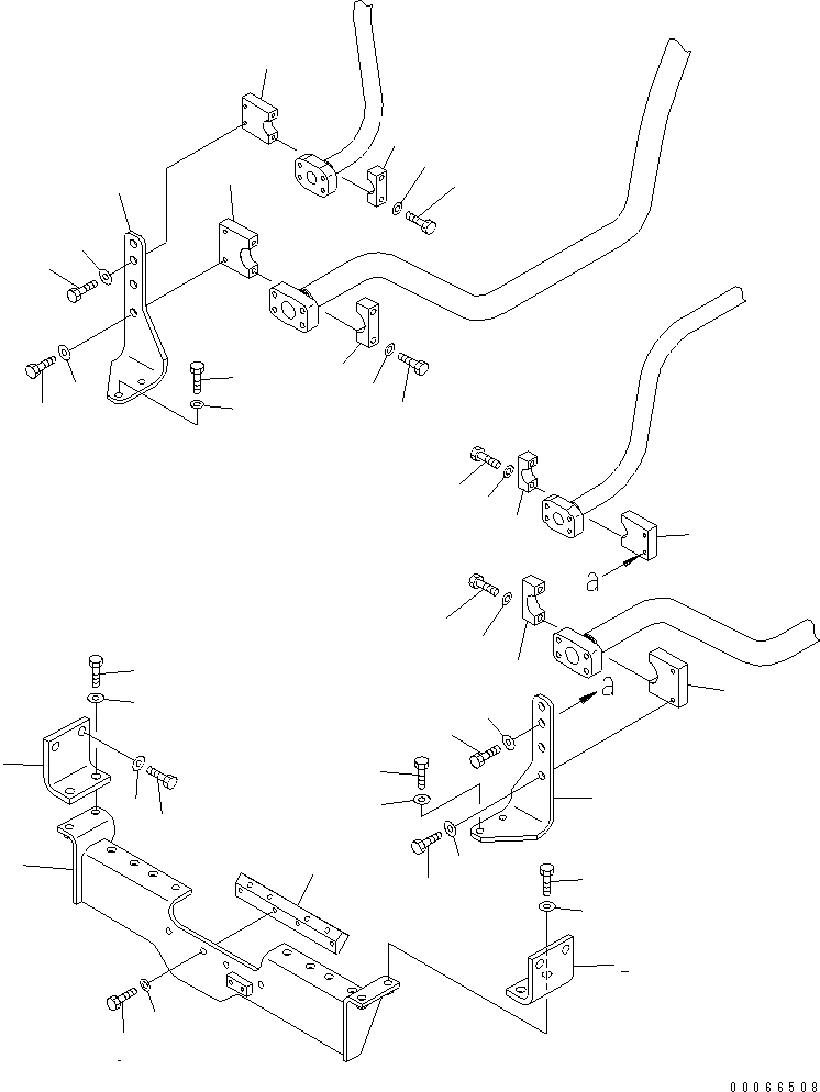 Схема запчастей Komatsu PC2000-8 - РУКОЯТЬ ЛИНИИ (КОРПУС) (ДЛЯ ПОГРУЗ.)(№-) ГИДРАВЛИКА