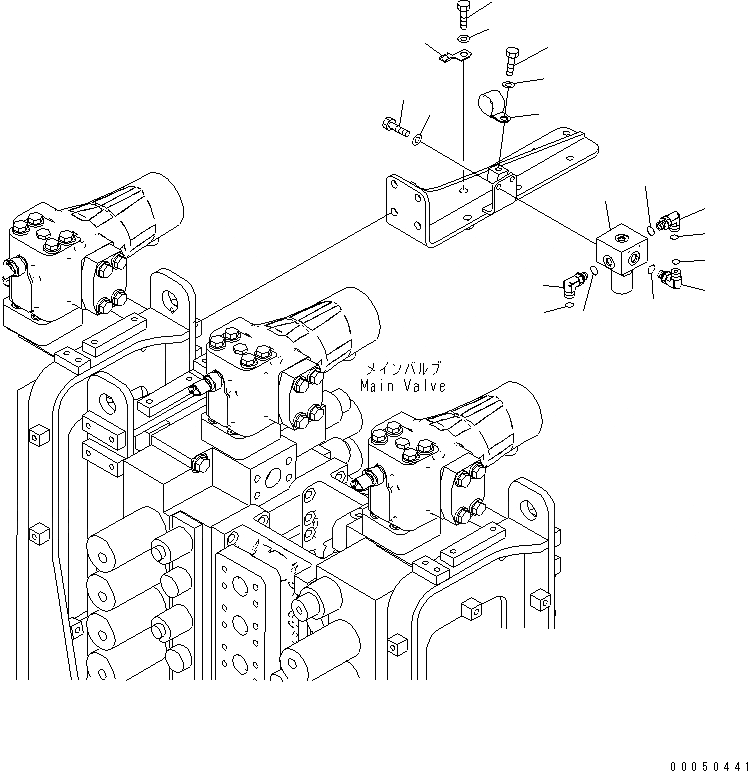 Схема запчастей Komatsu PC2000-8 - СОЛЕНОИДНЫЙ КЛАПАН (КОВШ HI CANCEL СОЛЕНОИДНЫЙ КЛАПАН)(№-) ГИДРАВЛИКА