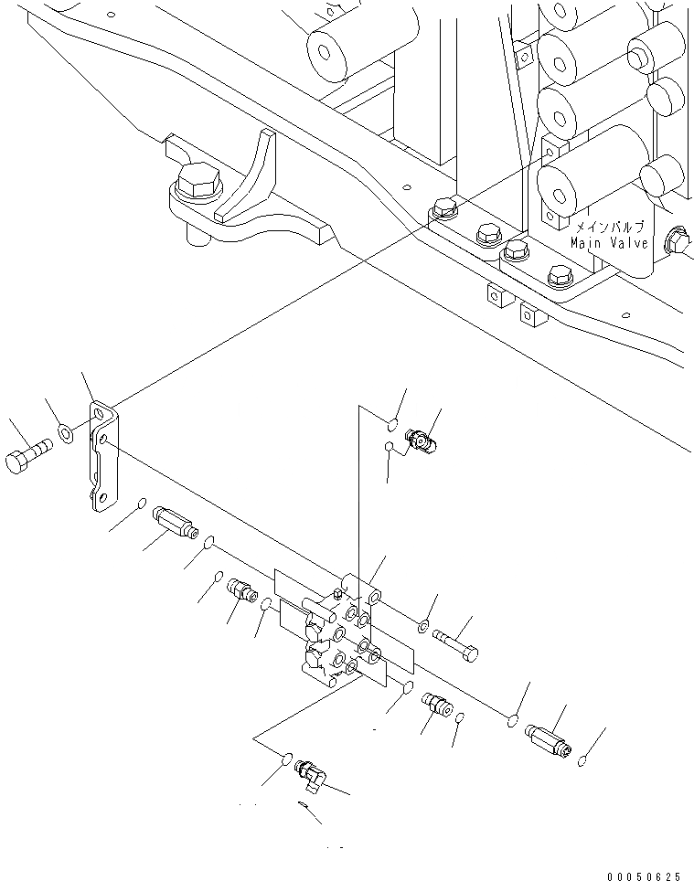 Схема запчастей Komatsu PC2000-8 - РАСПРЕДЕЛИТ. КЛАПАН (РАСПРЕДЕЛИТ. КЛАПАН)(№-) ГИДРАВЛИКА