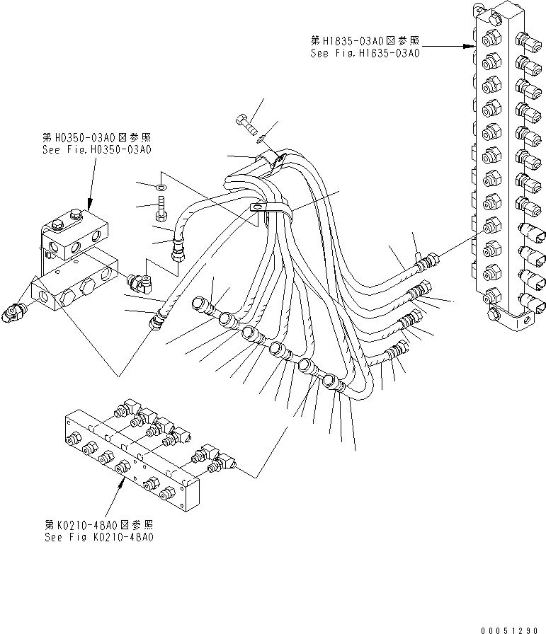 Схема запчастей Komatsu PC2000-8 - PPC ЛИНИЯ ХОДА(№-) ГИДРАВЛИКА