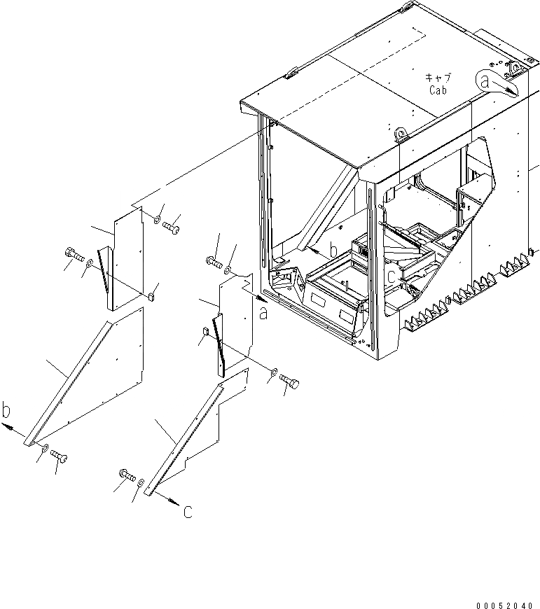 Схема запчастей Komatsu PC2000-8 - КАБИНА (ВНУТР. COVER) (/)(№-) КАБИНА ОПЕРАТОРА И СИСТЕМА УПРАВЛЕНИЯ