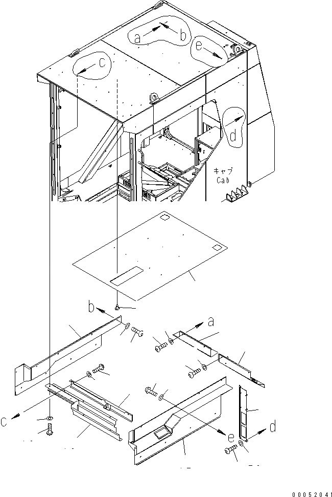 Схема запчастей Komatsu PC2000-8 - КАБИНА (ВНУТР. COVER) (/)(№-) КАБИНА ОПЕРАТОРА И СИСТЕМА УПРАВЛЕНИЯ