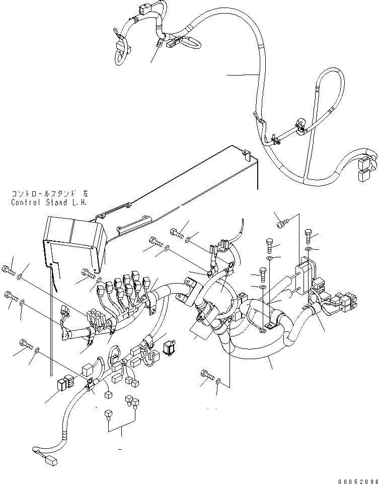 Схема запчастей Komatsu PC2000-8 - КАБИНА (Э/ПРОВОДКА) (КОНСОЛЬ) (ДЛЯ ПОГРУЗ.)(№-9) КАБИНА ОПЕРАТОРА И СИСТЕМА УПРАВЛЕНИЯ