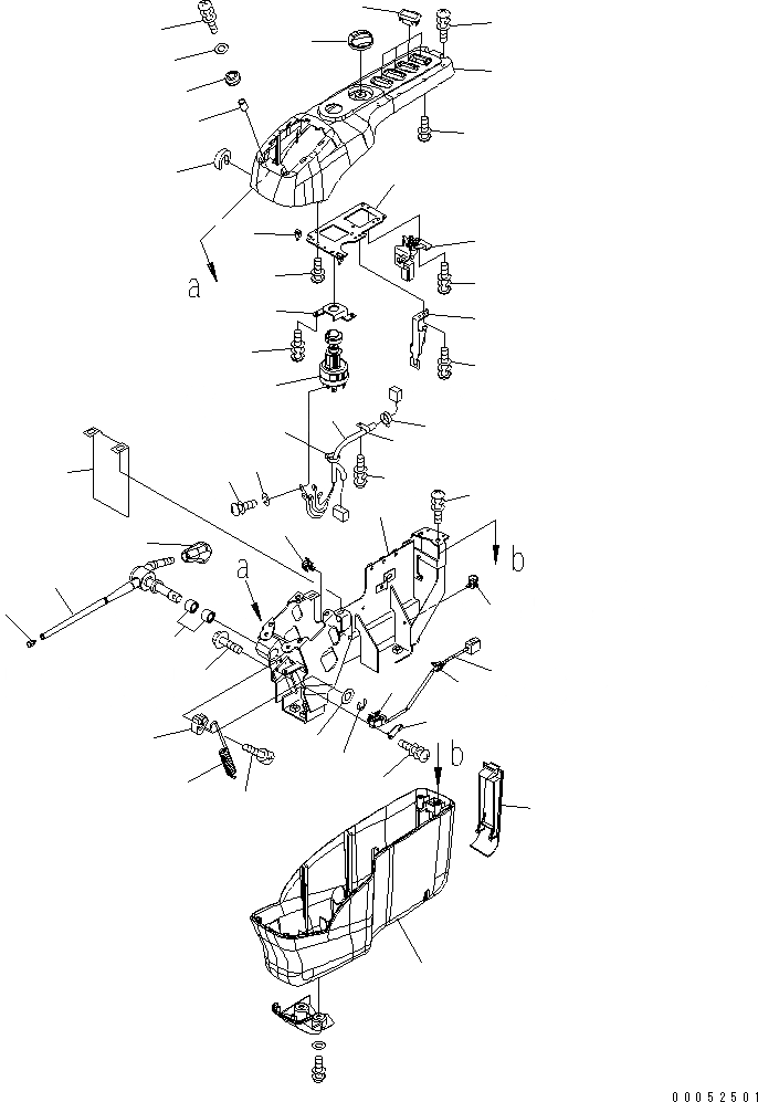 Схема запчастей Komatsu PC2000-8 - КАБИНА (УПРАВЛ-Е СТОЙКА) (КОНСОЛЬ) (ПРАВ.)(№-) КАБИНА ОПЕРАТОРА И СИСТЕМА УПРАВЛЕНИЯ