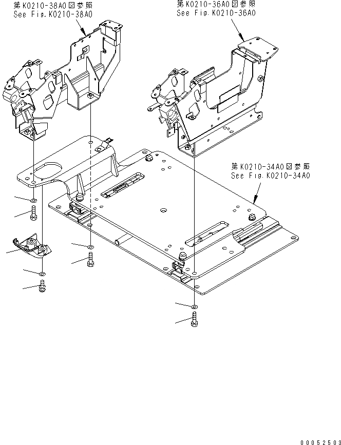 Схема запчастей Komatsu PC2000-8 - КАБИНА (УПРАВЛ-Е СТОЙКА) (УПРАВЛ-Е КРЕПЛЕНИЕ)(№-) КАБИНА ОПЕРАТОРА И СИСТЕМА УПРАВЛЕНИЯ