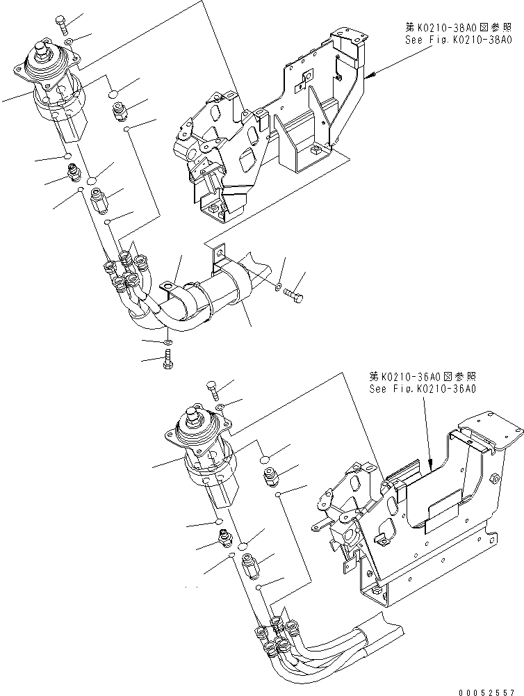 Схема запчастей Komatsu PC2000-8 - КАБИНА (УПРАВЛ-Е СТОЙКА) (УПРАВЛЯЮЩ. КЛАПАН)(№-) КАБИНА ОПЕРАТОРА И СИСТЕМА УПРАВЛЕНИЯ