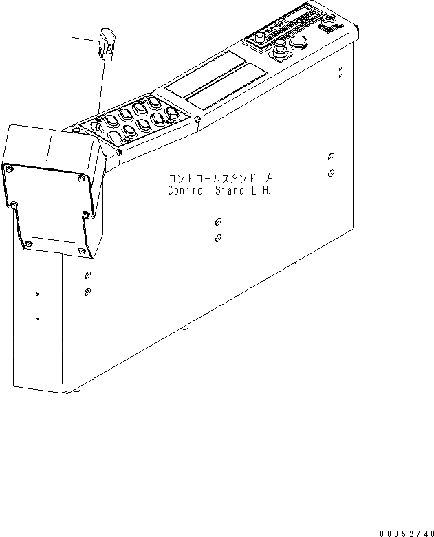 Схема запчастей Komatsu PC2000-8 - КАБИНА (ПЕРЕКЛЮЧАТЕЛЬ COVER)(№-9) КАБИНА ОПЕРАТОРА И СИСТЕМА УПРАВЛЕНИЯ