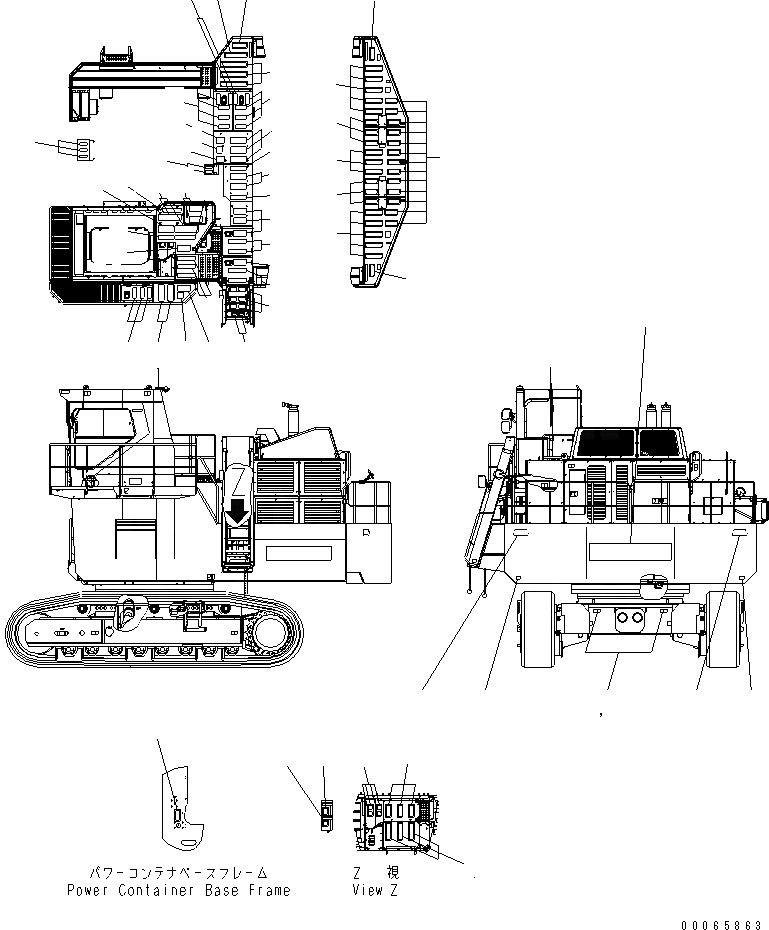 Схема запчастей Komatsu PC2000-8 - МАРКИРОВКА (ANTI SLIP) (ИНДОНЕЗИЯ)(№-) МАРКИРОВКА