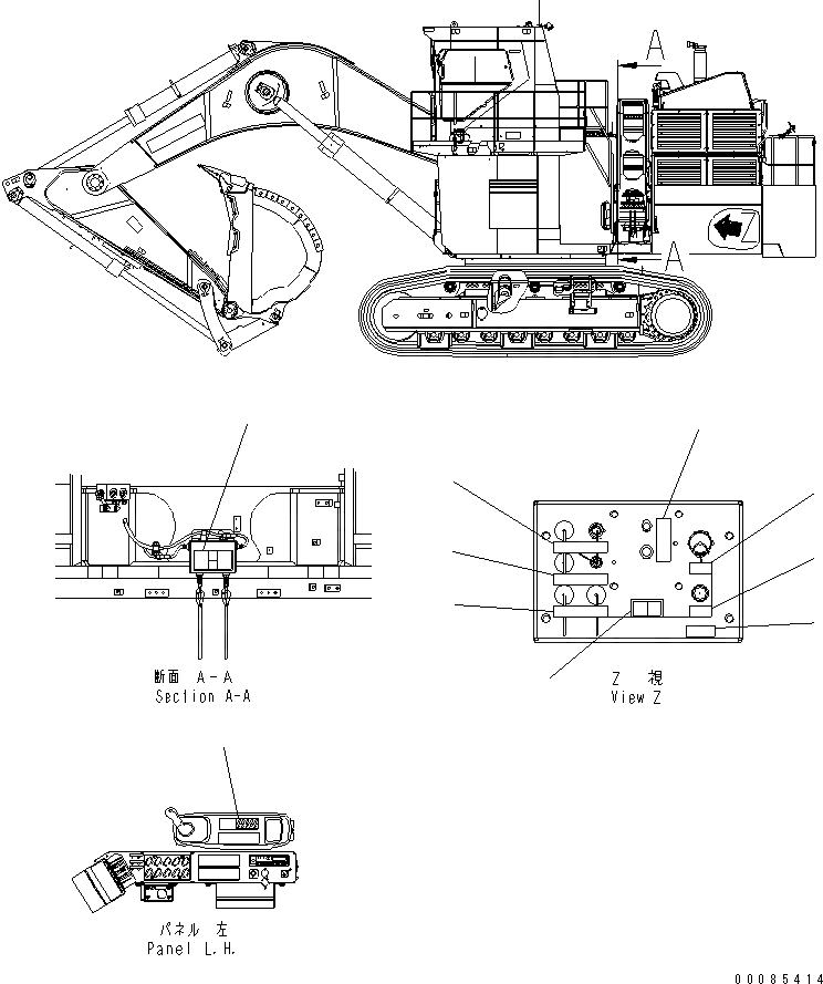 Схема запчастей Komatsu PC2000-8 - ПЛАСТИНА (SERVICE ЦЕНТР. ПОЛН. ОПЦ.) (/) (АНГЛ.)(№-) МАРКИРОВКА