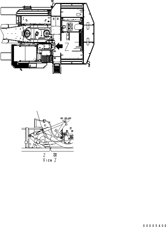 Схема запчастей Komatsu PC2000-8 - ПЛАСТИНА (ТОПЛИВН. БЫСТР. ЗАПРАВ.)(№-) МАРКИРОВКА