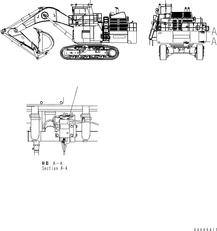 Схема запчастей Komatsu PC2000-8 - ПЛАСТИНА (SERVICE ЦЕНТР.) (ДОПОЛН. ЭКСТРЕНН. ПЕРЕКЛЮЧАТЕЛЬ)(№-) МАРКИРОВКА