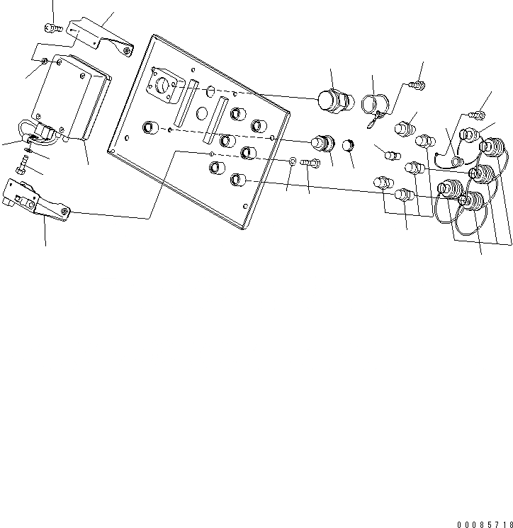 Схема запчастей Komatsu PC2000-8 - SERVICE ЦЕНТР. (ОСНОВН. ЧАСТИ) (SERVICE BOARD)(№-) РАЗНОЕ