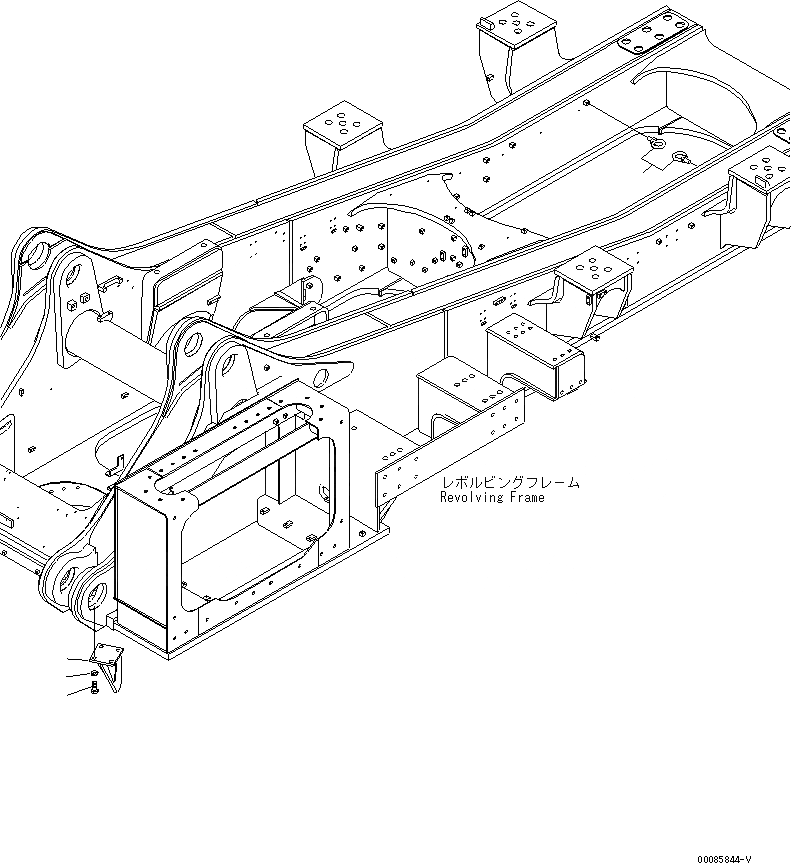 Схема запчастей Komatsu PC2000-8 - SERVICE ЦЕНТР. (ЧАСТИ КОРПУСА)(№-) РАЗНОЕ