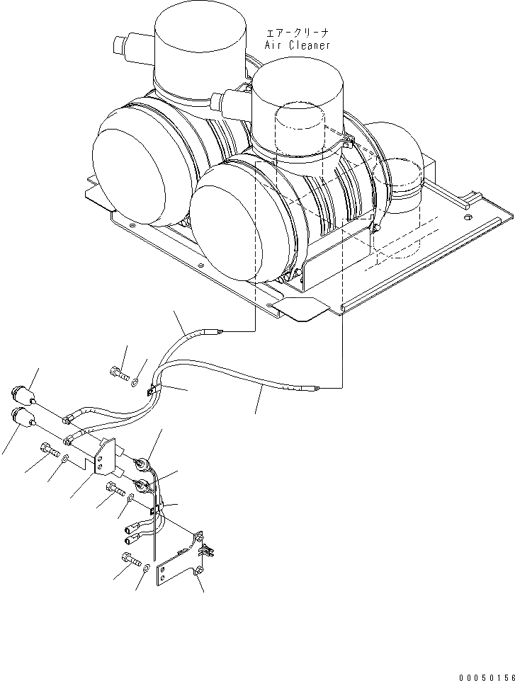 Схема запчастей Komatsu PC2000-8 - INTAKE И ВЫПУСКН. (ИНДИКАТОР ПЫЛИ)(№-) КОМПОНЕНТЫ ДВИГАТЕЛЯ