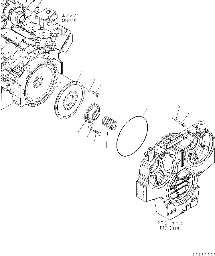 Схема запчастей Komatsu PC2000-8 - МЕХ-М ОТБОРА МОЩНОСТИ (СОЕДИНЕНИЕ)(№-) КОМПОНЕНТЫ ДВИГАТЕЛЯ