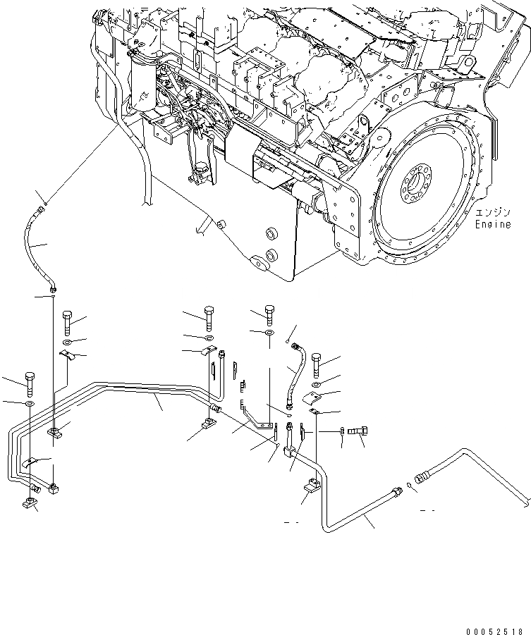 Схема запчастей Komatsu PC2000-8 - ТОПЛИВНАЯ ЛИНИЯ (P.C. ТОПЛИВН. ЛИНИЯ) (ВОЗВРАТ ТОПЛИВА ЛИНИИ) (/) (МОРОЗОУСТОЙЧИВ. СПЕЦ-Я СПЕЦ-Я.)(№-) ТОПЛИВН. БАК. AND КОМПОНЕНТЫ