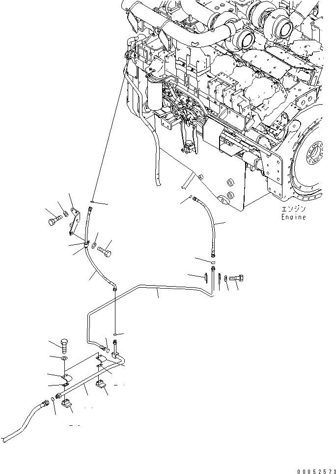 Схема запчастей Komatsu PC2000-8 - ТОПЛИВНАЯ ЛИНИЯ (P.C. ТОПЛИВН. ЛИНИЯ) (ТОПЛИВН. SPILL ЛИНИИ)(№-) ТОПЛИВН. БАК. AND КОМПОНЕНТЫ