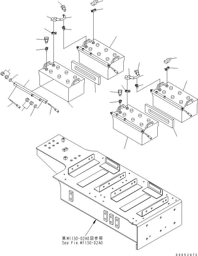 Схема запчастей Komatsu PC2000-8 - АККУМУЛЯТОР (ЖИДКОСТН. ТИПА) (ВЫСОК. ЕМК.)(№-) ЭЛЕКТРИКА