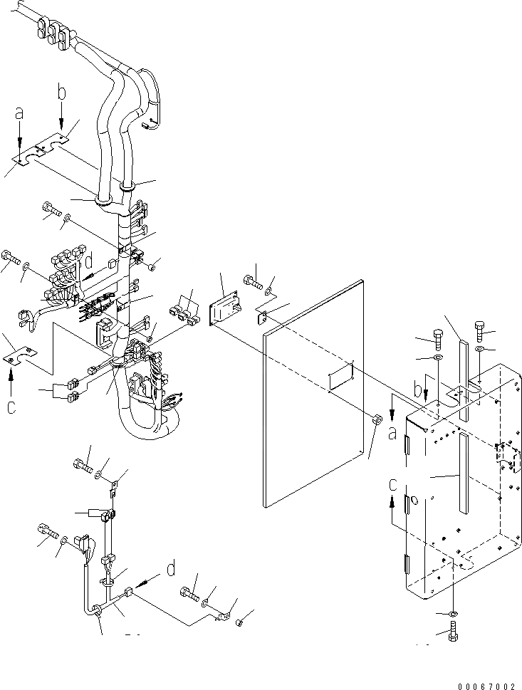 Схема запчастей Komatsu PC2000-8 - ЭЛЕКТРИКА (КАБИНА ОСНОВ.) (КОРПУС) (КРЕПЛЕНИЕ И УПЛОТНЕНИЯ) (ДЛЯ ПОГРУЗ.)(№-7) ЭЛЕКТРИКА