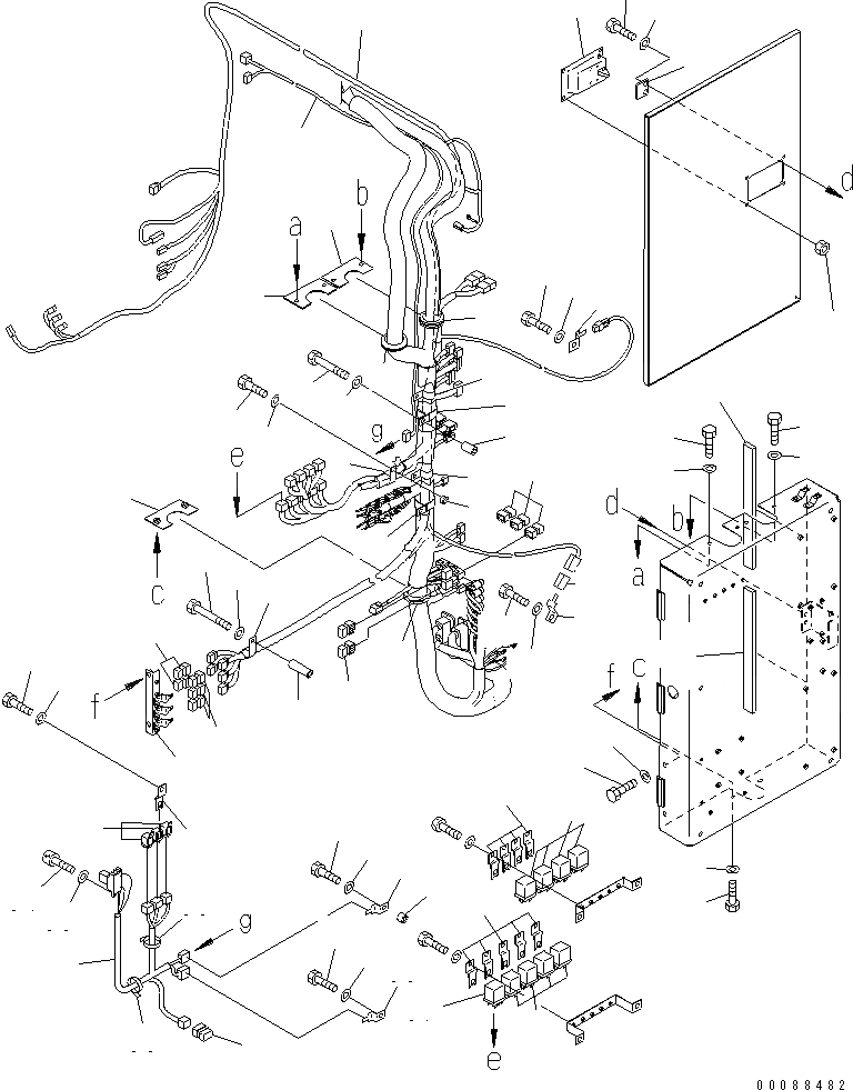 Схема запчастей Komatsu PC2000-8 - ЭЛЕКТРИКА (КАБИНА ОСНОВ.) (КОРПУС) (КРЕПЛЕНИЕ И УПЛОТНЕНИЯ) (ДЛЯ ПОГРУЗ.) (ДЛЯ ГИДРАВЛ ЛЕСТНИЦА)(№-9) ЭЛЕКТРИКА