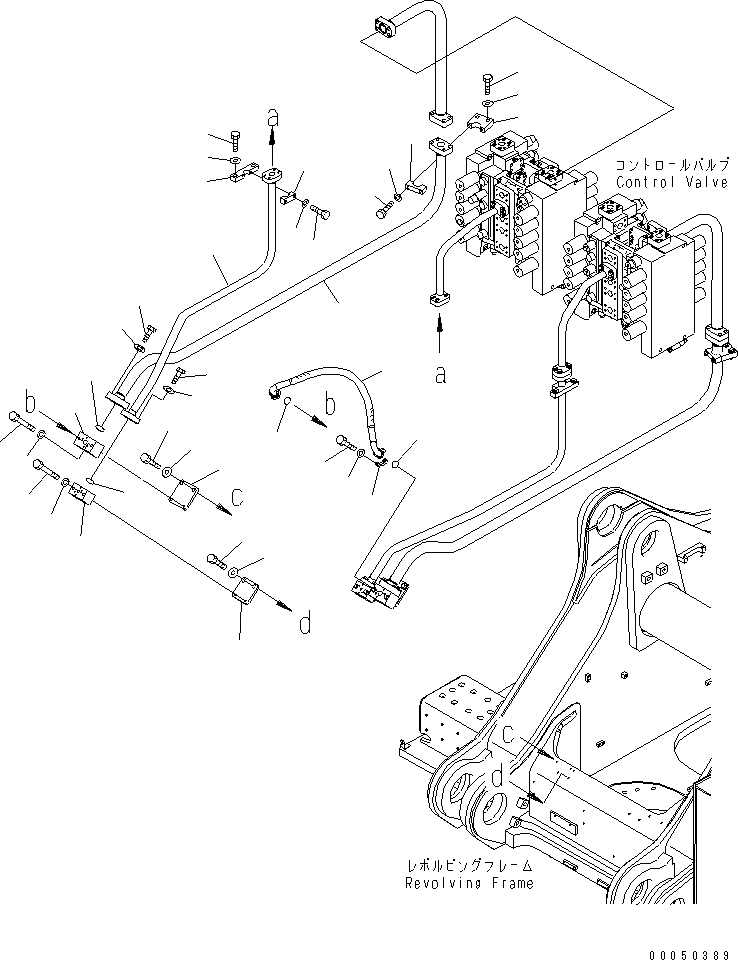 Схема запчастей Komatsu PC2000-8 - ГИДРОЛИНИЯ СТРЕЛЫ (ПРАВ.)(№-) ГИДРАВЛИКА